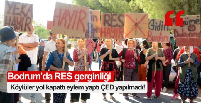 Köylüler yol kapattı eylem yaptı ÇED yapılmadı!