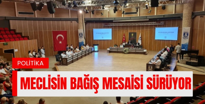 Bodrum Belediye Meclisi’nde bağış mesaisi sürüyor