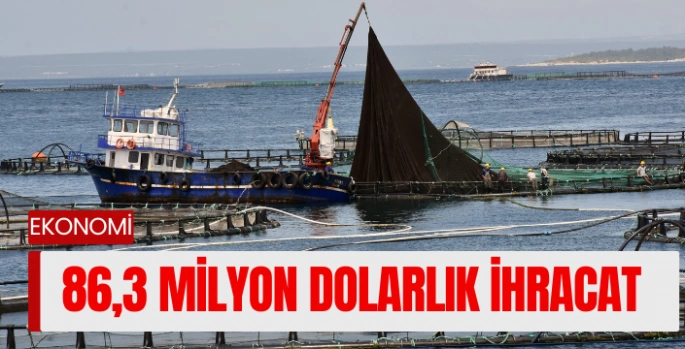su ürünleri ihracatı 86,3 milyon dolara buldu