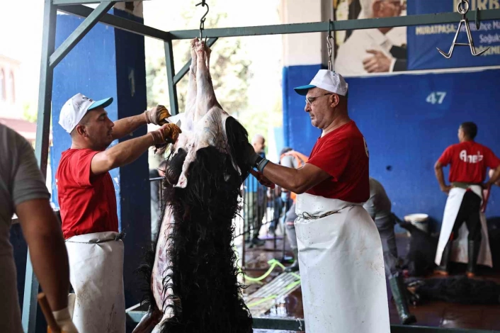 Antalya Büyükşehir Belediyesinden hijyenik ortamda ücretsiz kurban kesim hizmeti