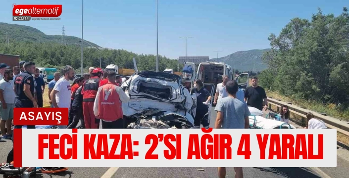 Menteşe’de kaza: 2’si ağır 4 yaralı