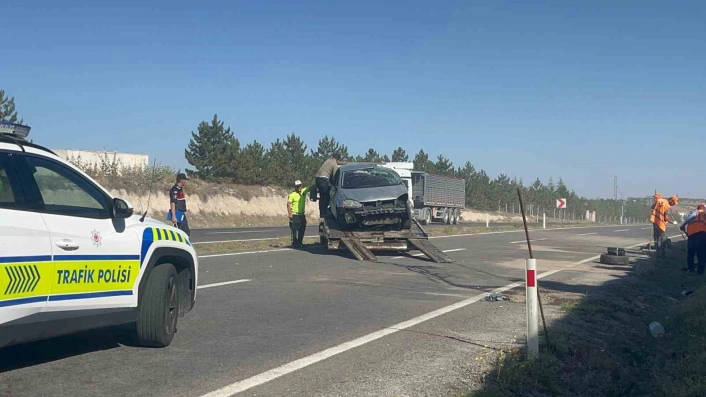 Nevşehirde otomobil takla attı: Anne öldü, bebeği yaralandı