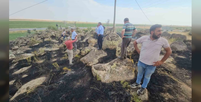 Adilcevaz'da örtü yangını: Vatandaşlar korku dolu anlar yaşadı