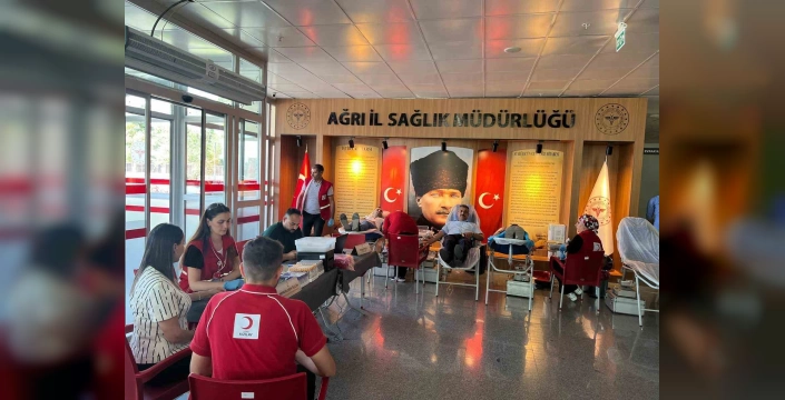 Ağrı'da 15 Temmuz Kan Bağışı Kampanyası