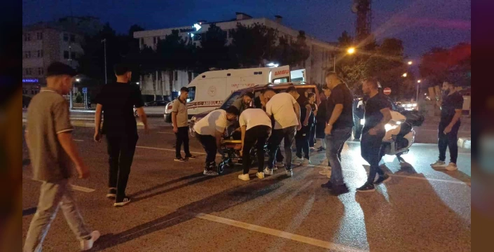 Çorum'da trafik kazası: Motosiklet sürücüsü yaralandı