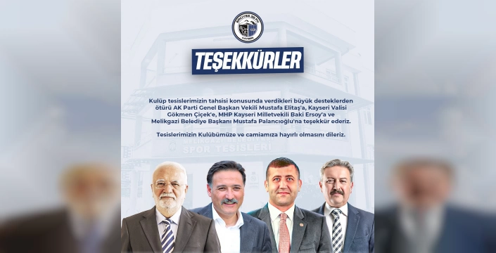 Erciyes 38 FK yeni tesise kavuşuyor