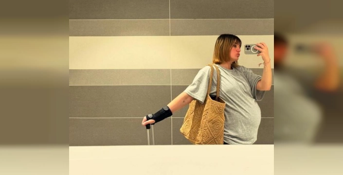 Gizem Karaca kızına Leyla Yaz adını verdi