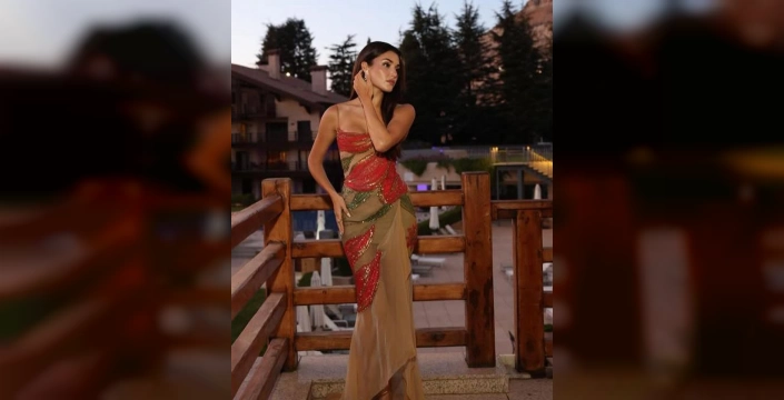 Hande Erçel Lübnan'da: Elie Saab imzalı elbiseyle göz kamaştırdı