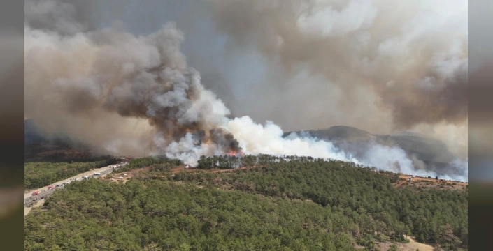 Harmancık'ta orman yangını: 6 köy boşaltıldı