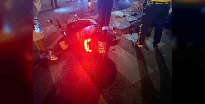 Polatlı'da korkunç kaza: Ters yönden gelen otomobil motosiklete çarptı