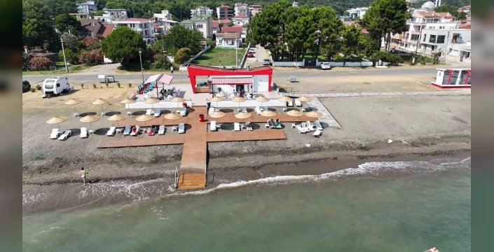 Samsun'da Engelsiz Plaj ve Kafe hizmete açıldı