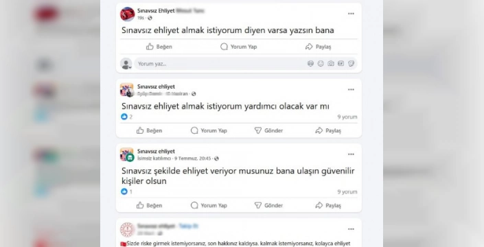 Sınavsız ehliyet dolandırıcılığı: Vatandaşlar uyarıldı