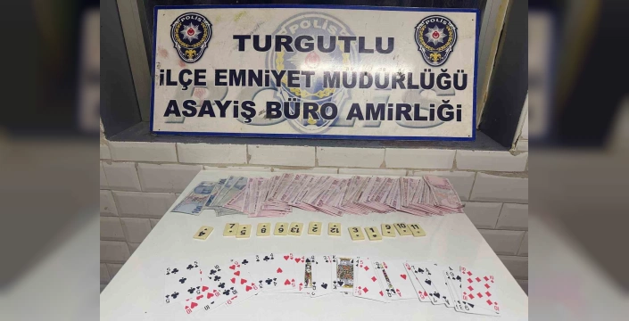Turgutlu'da kumar baskını: 27 bin TL ceza