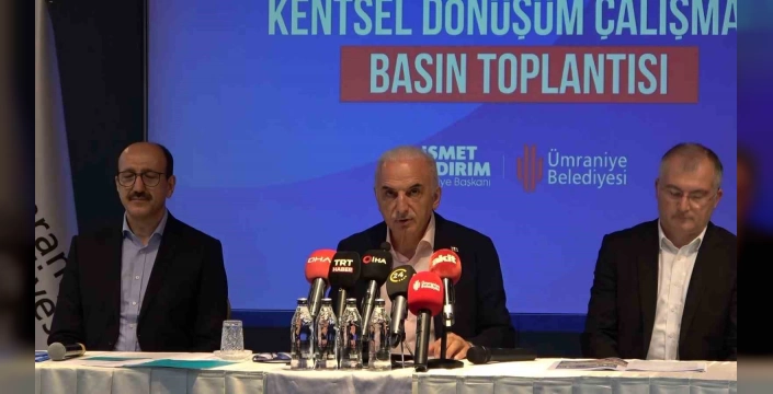 Yıldırım açıkladı: Ümraniye’de kentsel dönüşüm hızla ilerliyor