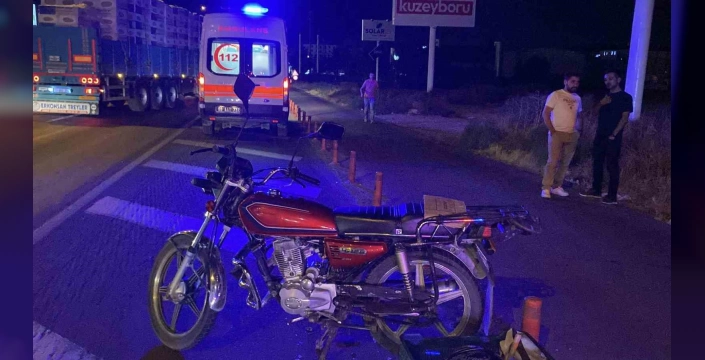 Aksaray'da trafik kazası: Motosiklet sürücüsü yaralandı