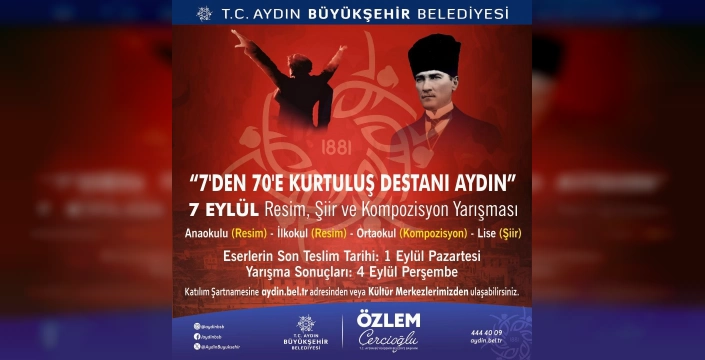 Aydın'da Kurtuluş Destanı Yarışması: Öğrenciler Sanata Davet Ediliyor