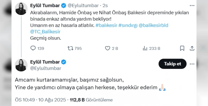 Balıkesir'de 6,1'lik deprem: En az 10 bina yıkıldı