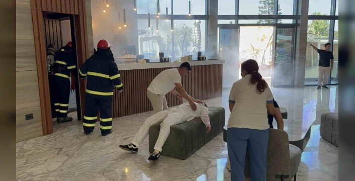 Bodrum'da otel yangın tatbikatı: 2 personel yaralandı