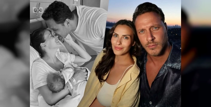 Burak Çelik, oğlu Kaan Aslan ile ilk pozunu paylaştı