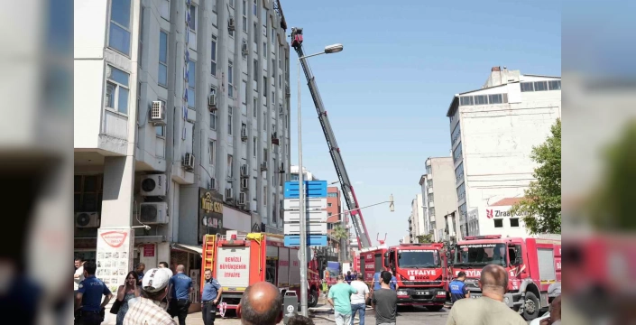 Denizli'de yangın: Babadağlılar Çarşısı'nda büyük korku