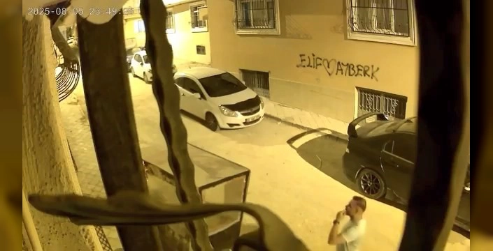 Elazığ'da hırsızlık girişimi: Güvenlik kamerası her şeyi kaydetti