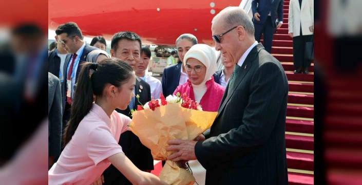 Erdoğan, Tianjin'de: Şanghay İşbirliği Örgütü Zirvesi'ne katıldı