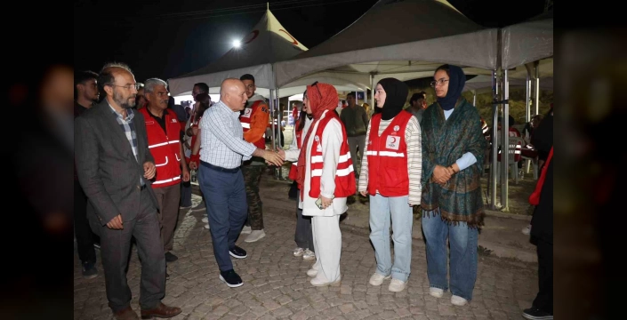 Erzurum'da afet kampı: 300 gönüllü eğitim aldı