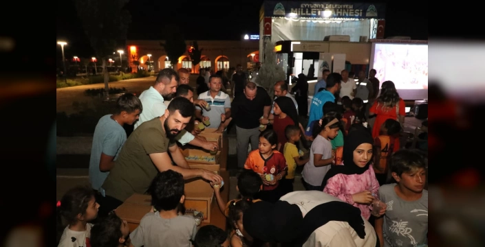 Eyyübiye'de gezici kütüphane etkinliği