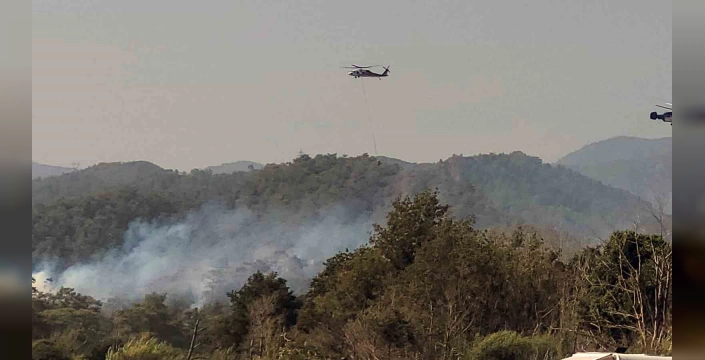 Fethiye'de orman yangını kısmen kontrol altına alındı