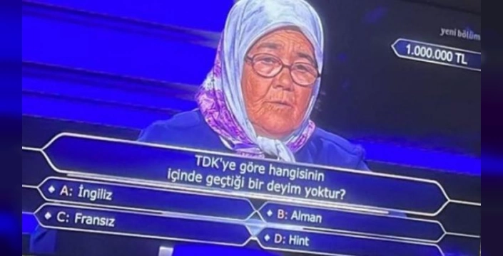Günay Teyze, Kim Milyoner Olmak İster'de 1 milyonluk soruyu açtırdı