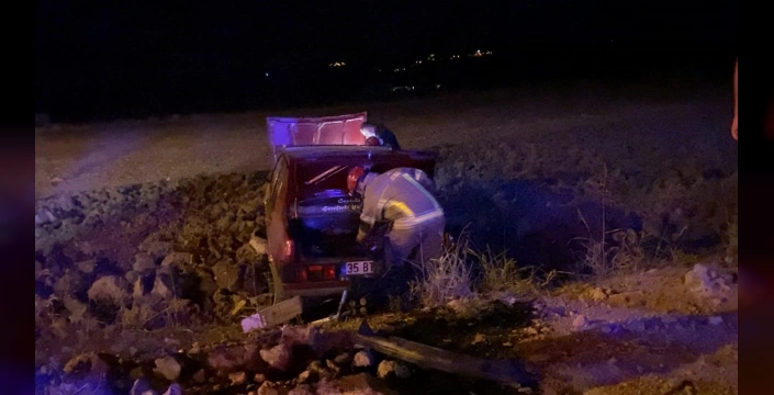 İnegöl'de kaçan adam tarlaya uçtu