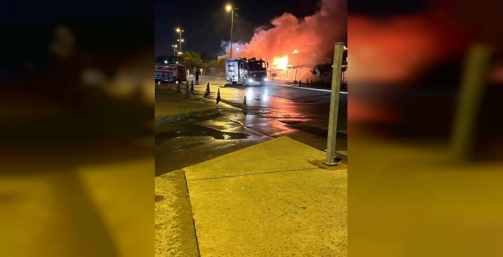 Kartal'da balıkçı barınağı yandı: 5 dükkan kül oldu