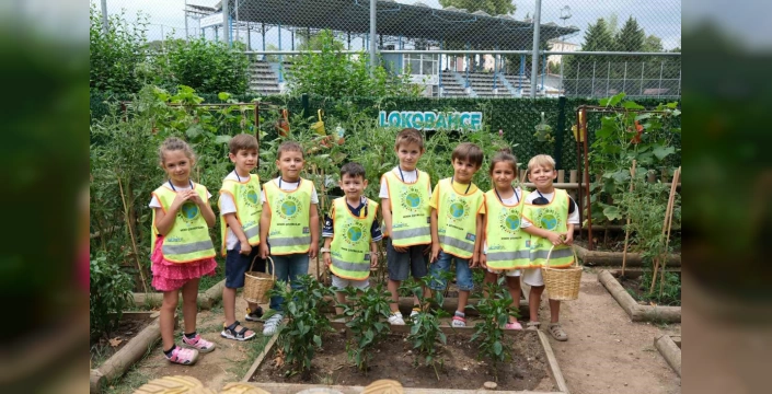 Kocaeli'deki Lokomotif Çocuk Köyü'nde hasat zamanı