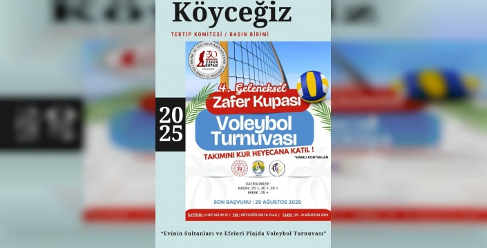 Köyceğiz'de voleybol turnuvası: Kadına şiddete karşı
