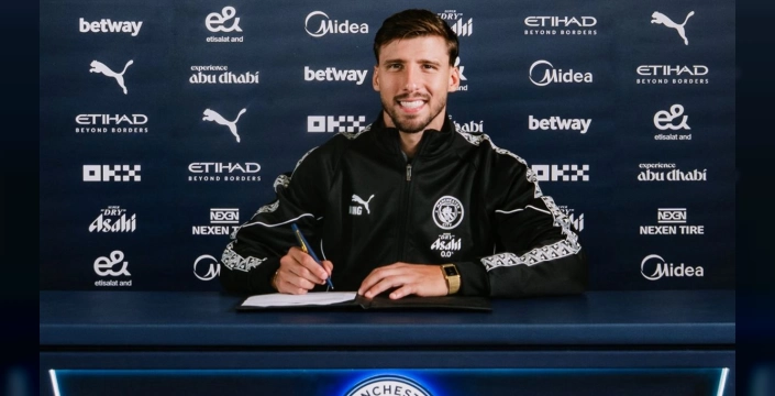 Manchester City, Ruben Dias ile sözleşmeyi uzattı: 2029'a kadar birlikte