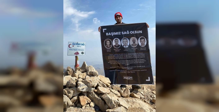 Manisa'dan şehitlere zirve selamı: Reşko Dağı'nda anma