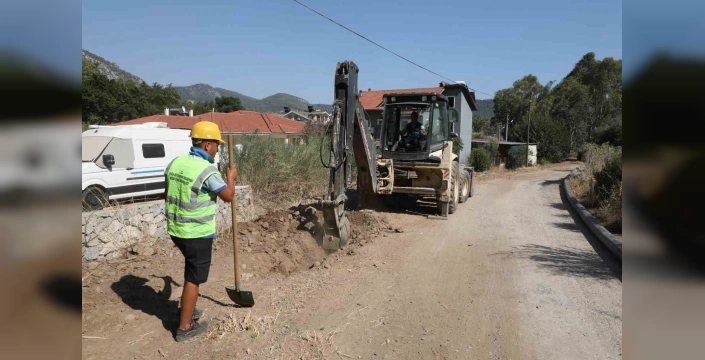 Muğla'da Göcek'te altyapı ve çevre çalışmaları