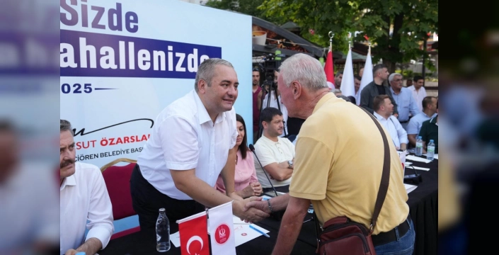 Özarslan, Keçiören'de mahalle sakinleriyle buluştu