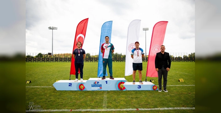 Samsun'da okçuluk başarısı: Kayseri Büyükşehir Belediyesi Spor A.Ş. 3 gümüş madalya kazandı