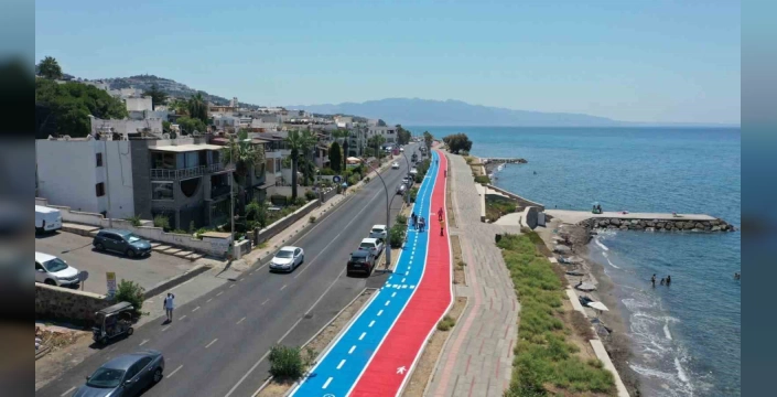 Turgutreis’te yeni bisiklet ve koşu yolu hizmete açıldı