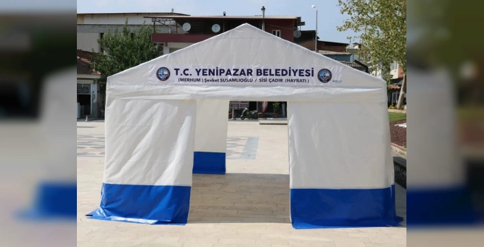 Yenipazar Belediyesi çok amaçlı çadırlar hizmete sundu