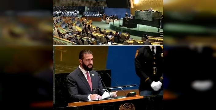 Ahmed Şara: BM'de Suriye'nin sesini duyurdu