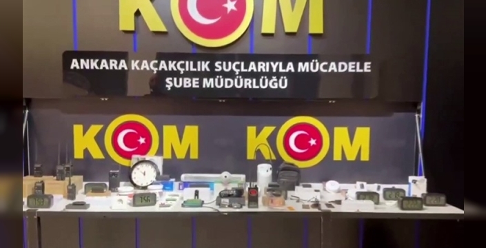 Ankara'da yasa dışı dinleme ve görüntü alma cihazları ele geçirildi: 1 şüpheli yakalandı