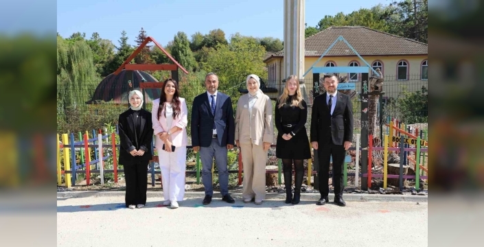 Bartın Üniversitesi anaokulu bahçesi 'Açık Hava Öğrenme Merkezi'ne dönüştürüldü