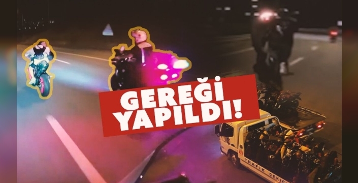 Cebeci Tüneli'nde tehlikeli motosiklet sürüşü: 17 sürücüye ceza