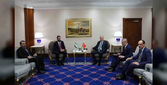 Erdoğan-Şara Görüşmesi: Türkiye'nin Suriye'ye Desteği Sürecek