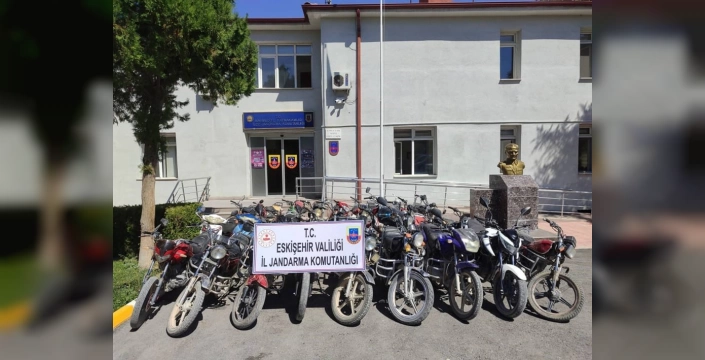 Eskişehir'de 27 motosiklet ele geçirildi