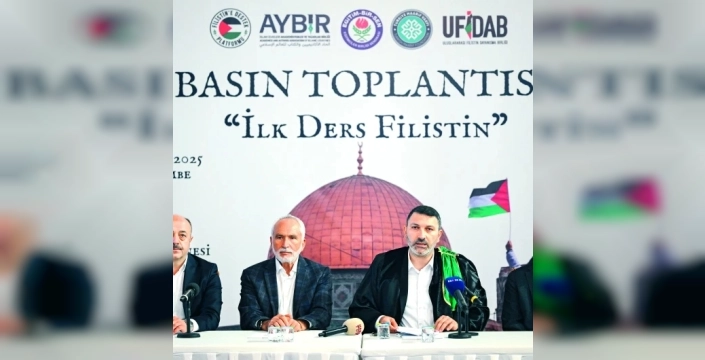 Eyüpsultan'da Gazze için acil çağrı: Üniversitelerin ilk dersleri 'Gazze' temalı olmalı