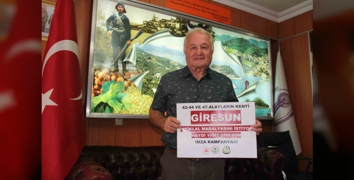 Giresun'a 'Yiğit' unvanı için imza kampanyası başlatıldı