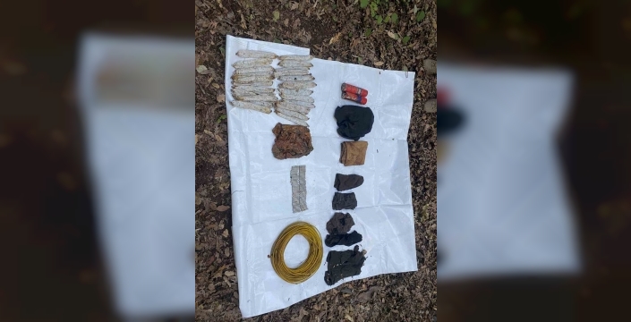 Hatay'da PKK/KCK'ya ait depoda patlayıcı madde ve fünye ele geçirildi